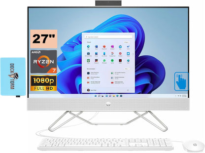 HP 27-cb0070 All-in-One Desktop PC Touchscreen Bundle
