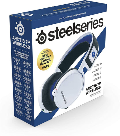 SteelSeries Arctis 7P Wireless Gaming Headset - PlayStation 5/4, White