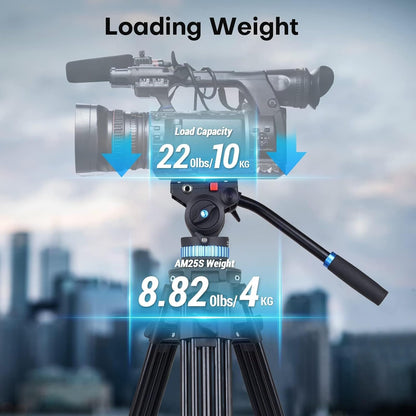 Sirui AM-25S 74.8" Professional Video Tripod