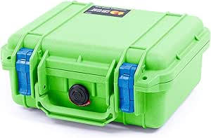 Pelican 012000-0001-300 1200 Case Lime Green Blue Foam — main product image