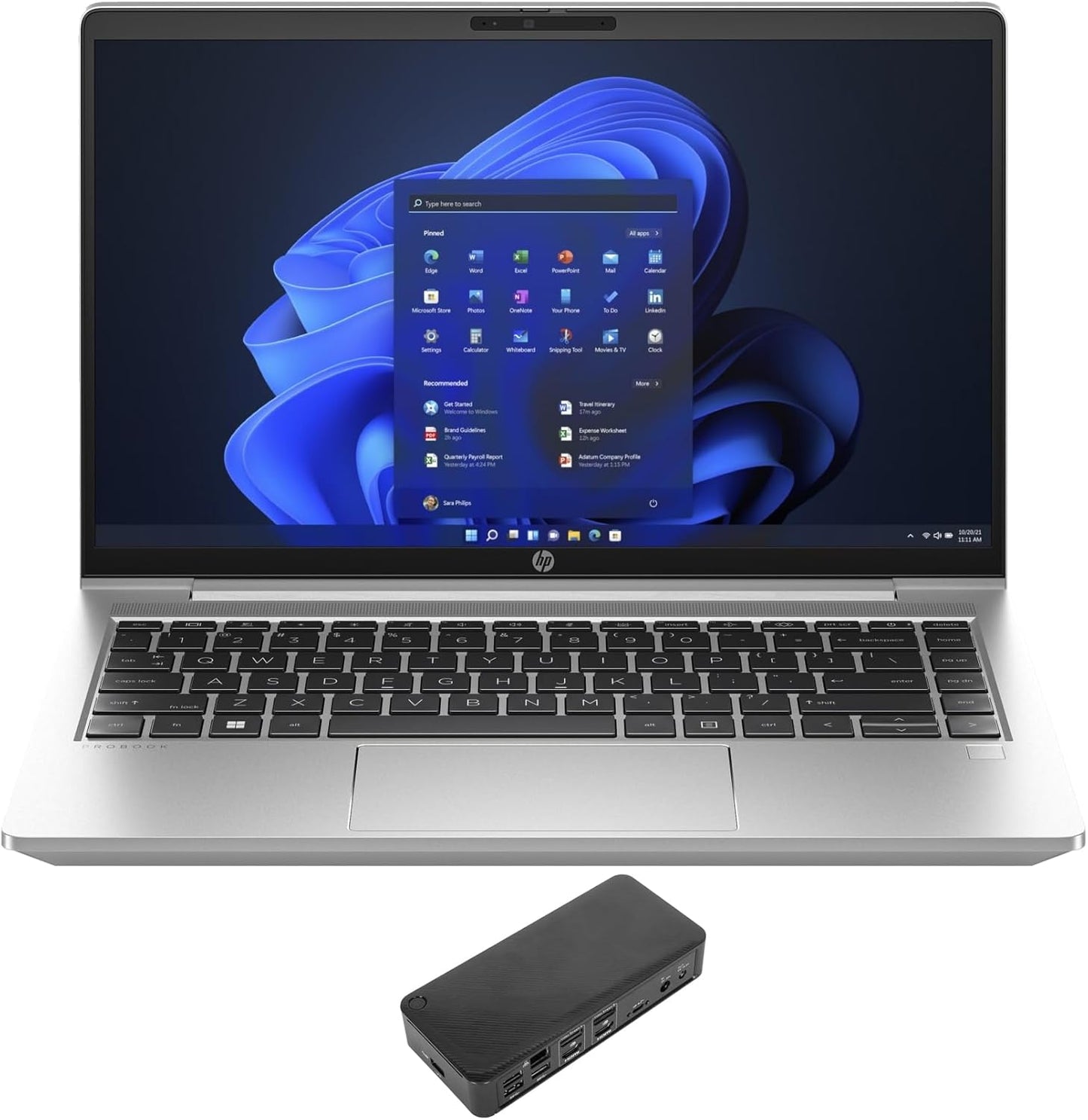 HP Core i7 ProBook 440 G10: 8GB, 2TB SSD, 14" FHD Laptop with Dock