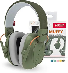 Alpine Hearing Protection Muffy Kids 2.0 Noise Cancelling Headphones - Green