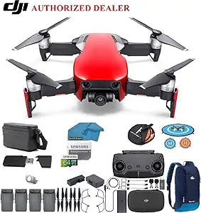 DJI Mavic Air Fly More Combo Drone Flame Red - Complete Bundle