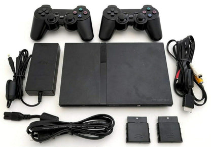 Sony PS2 SLIM Console + 2 Wireless Controllers (Renewed)