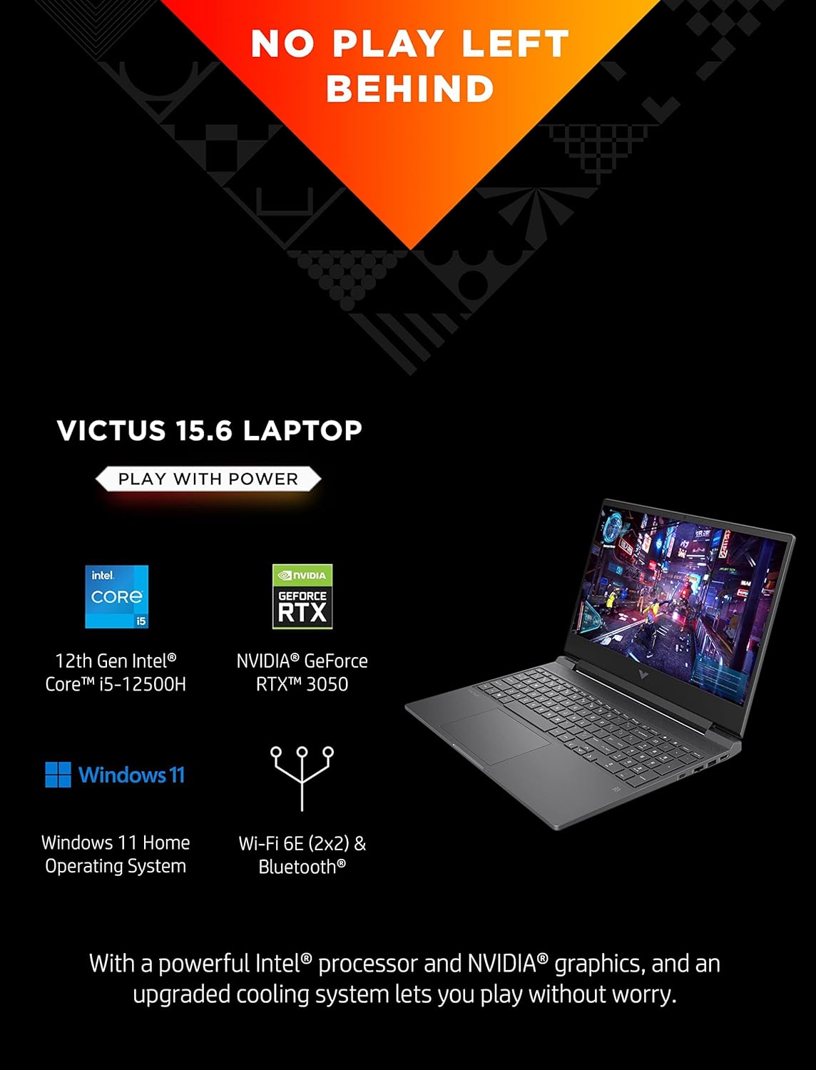 HP Victus 15-fa0025nr RTX 3050 Gaming Laptop