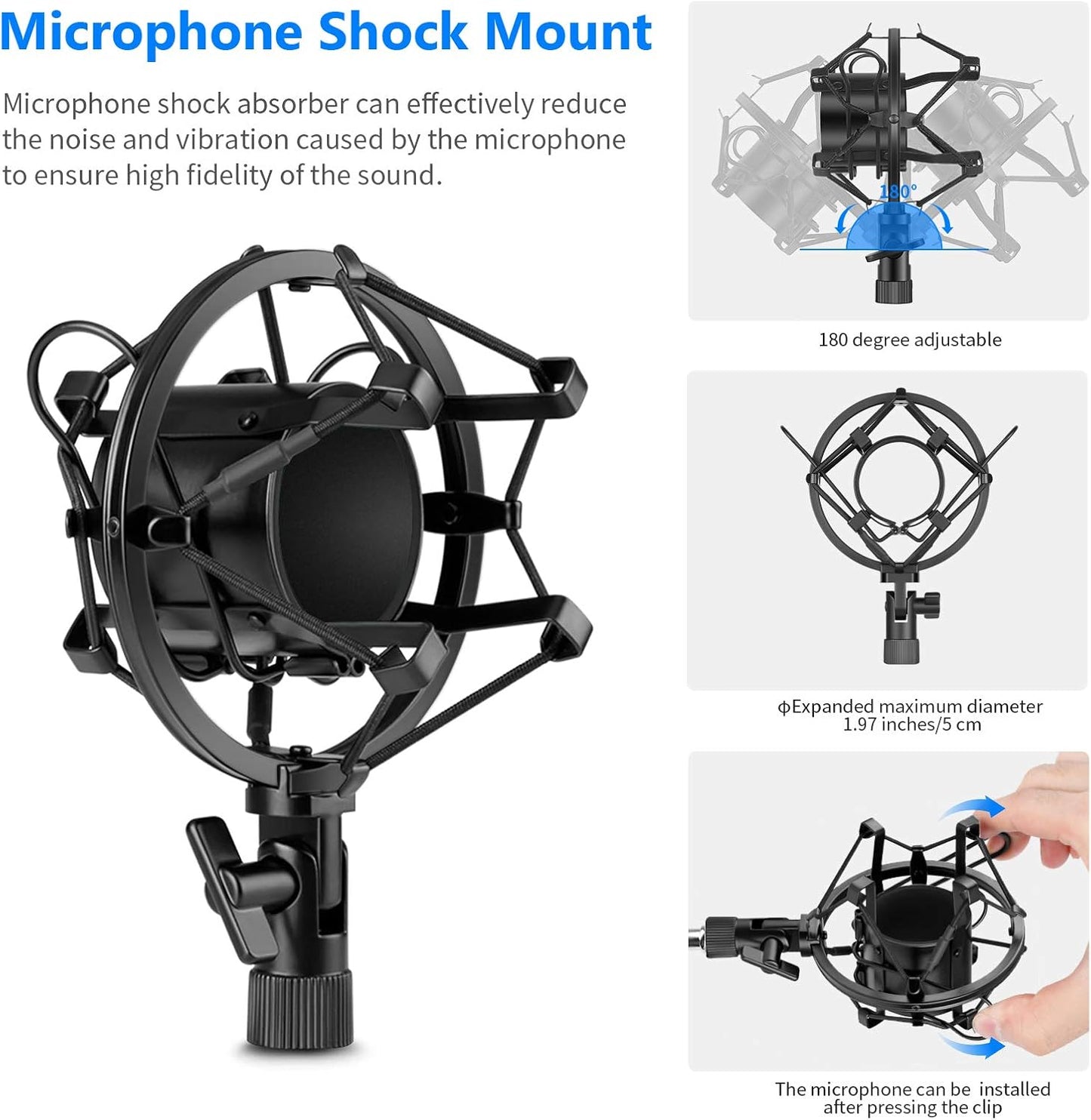 Neewer BM800 Studio Condenser Microphone Set NW-800 Recording Kit
