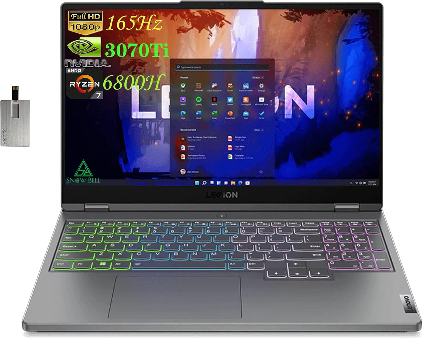 Lenovo Legion 5 15.6" Gaming Laptop RTX 3070 Ti