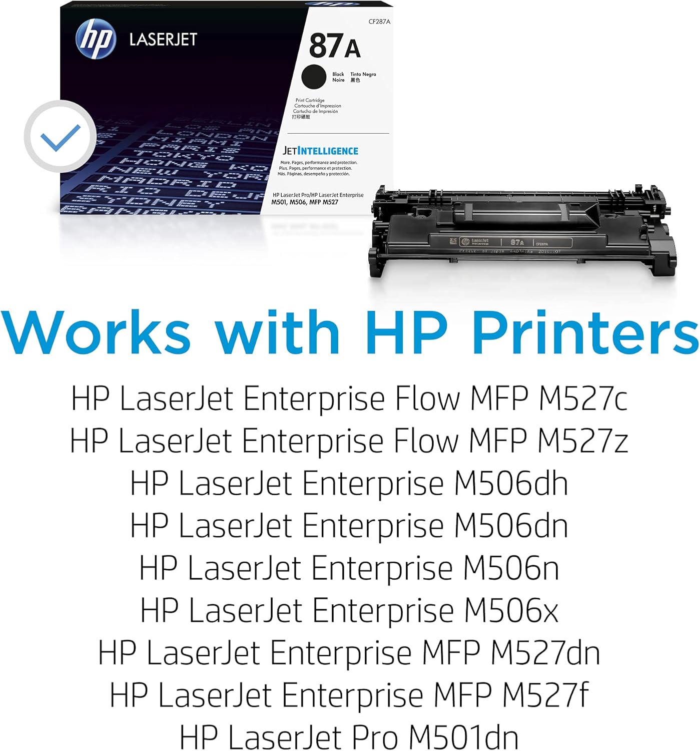 HP CF287A 87A Toner - Black LaserJet Cartridge