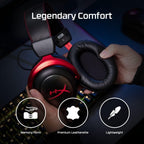 HyperX 4P5K4AA Cloud II Wireless Gaming Headset - Renewed
