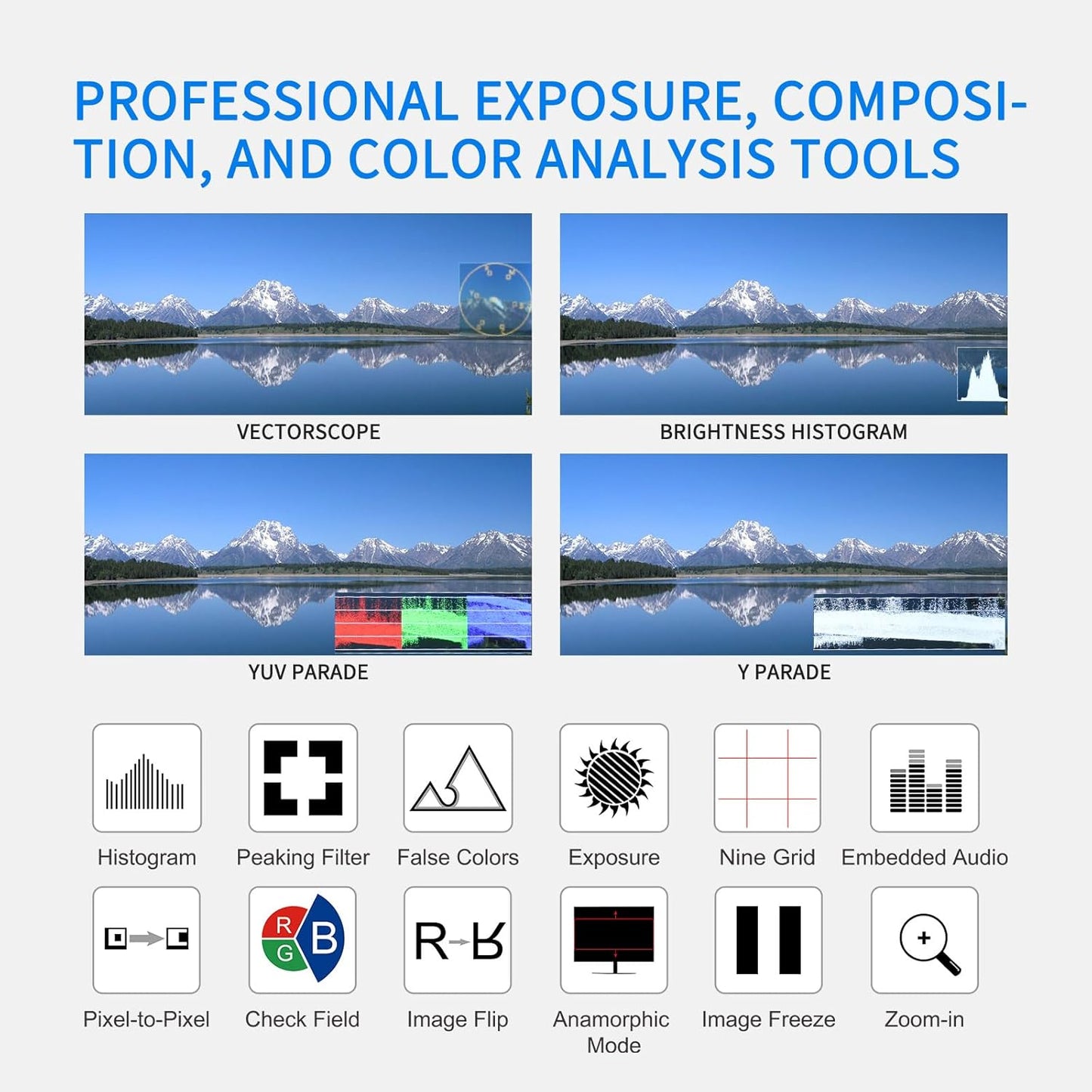FEELWORLD F5 Pro V4 6" Touch Screen 4K HDMI Camera Monitor
