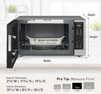 Panasonic NN-SN76LS 1.6 cu ft Stainless Steel Countertop Microwave