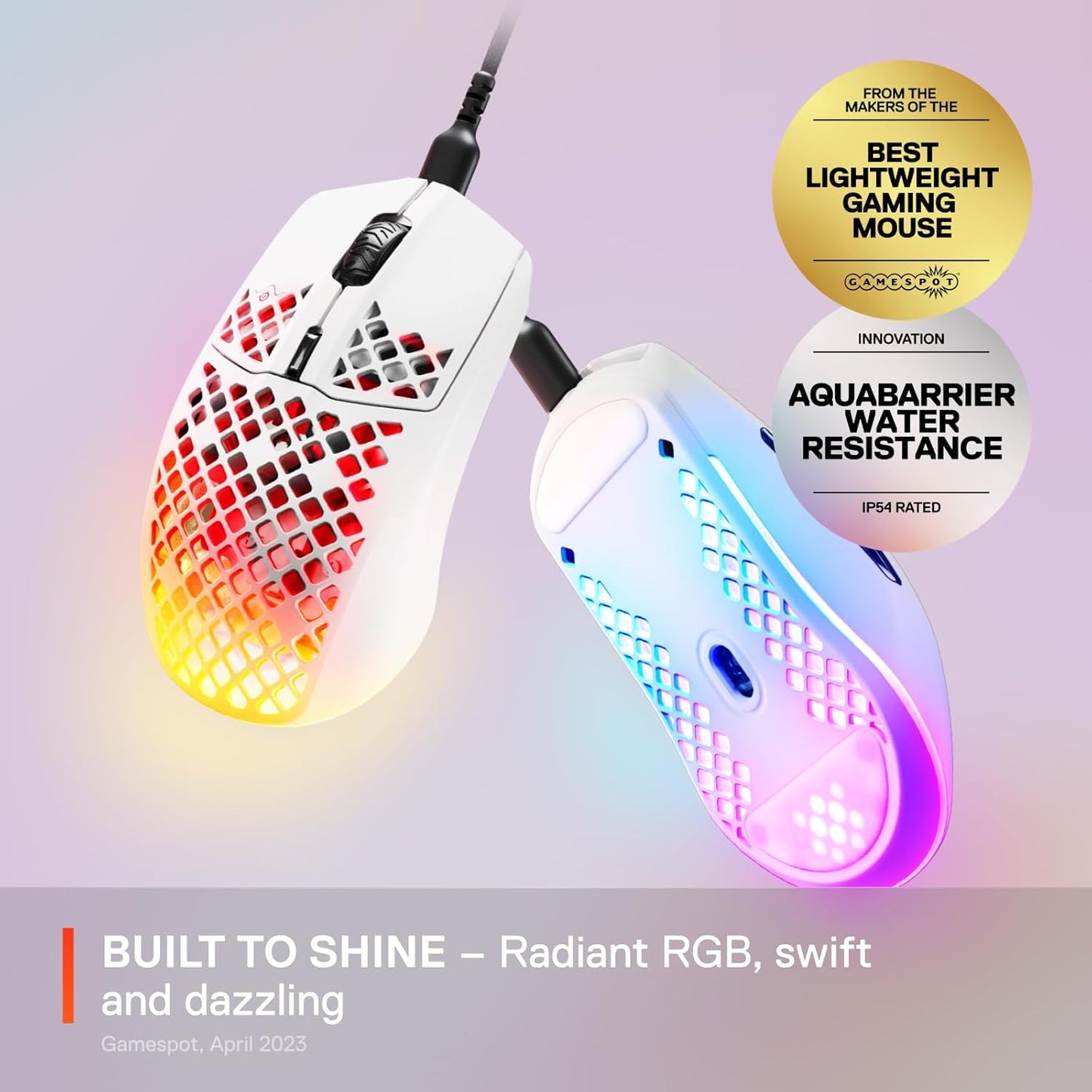 SteelSeries 62612-cr Aerox 3 Lightweight Gaming Mouse - Renewed