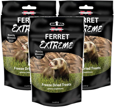 Marshall Ferret Extreme Munchy Minnows Treats 3-Pack