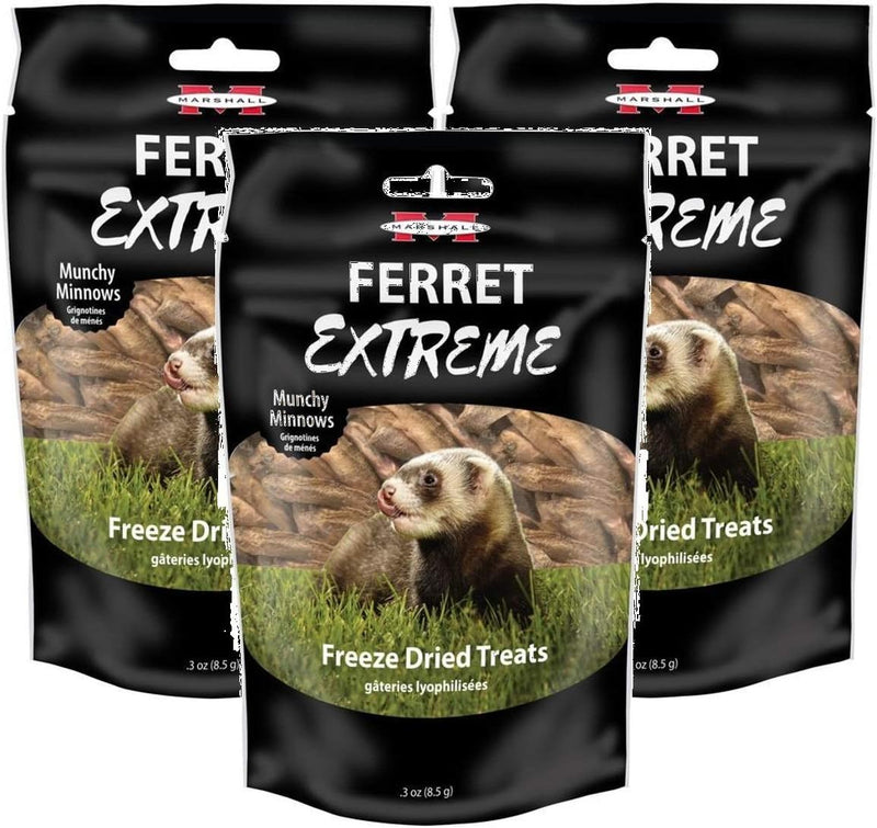 Marshall Ferret Extreme Munchy Minnows Treats 3-Pack — main product image