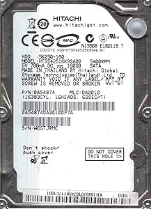 Hitachi HTS542516K9SA00 160GB SATA 2.5" Hard Drive