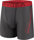 Spyder Mens Boxer Briefs: 4-Pack Performance Underwear