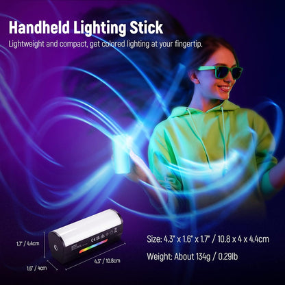 Neewer TL96RGB Handheld RGB LED Video Light Wand Magnetic