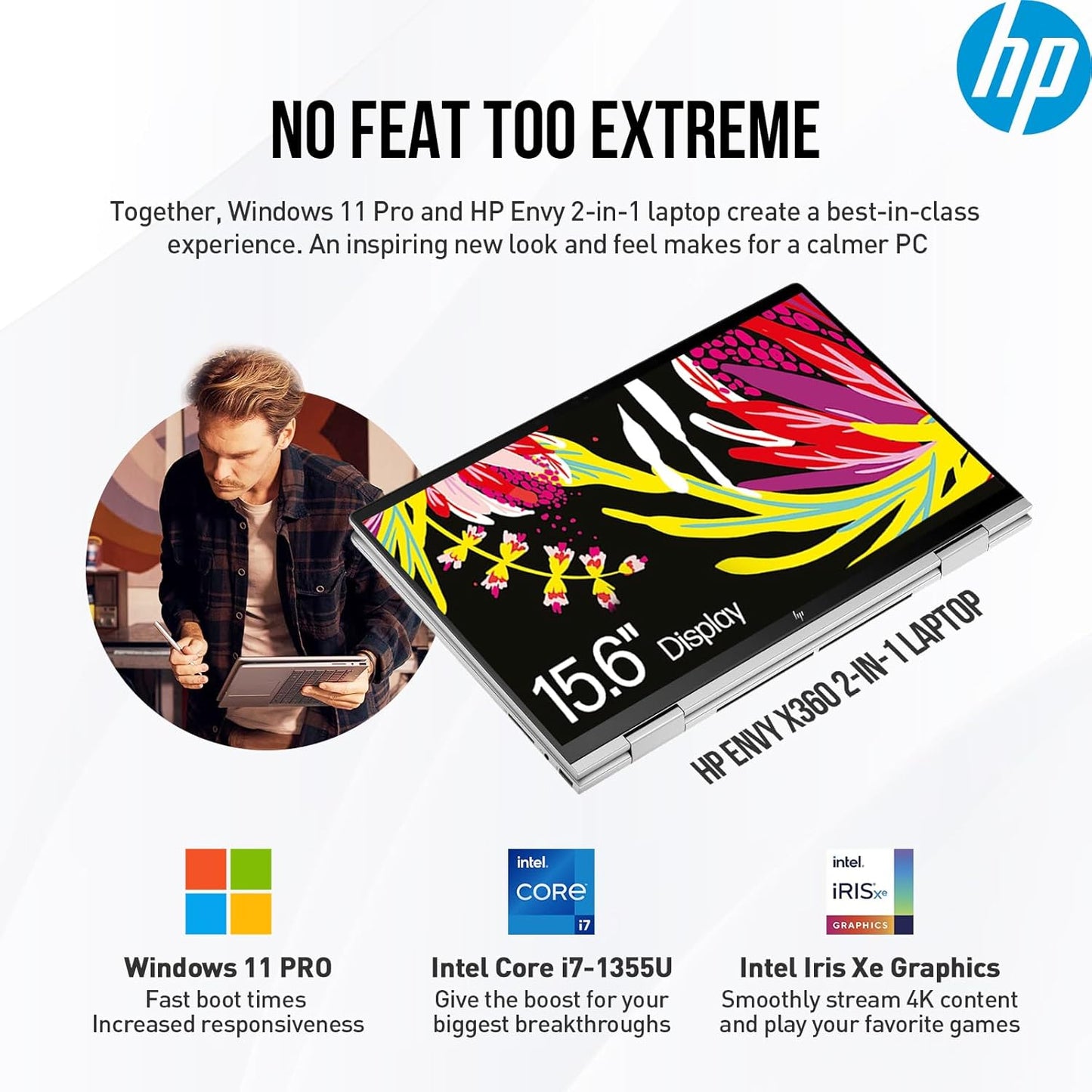 HP ENVY x360 2-in-1 Touchscreen Laptop i7 2TB SSD