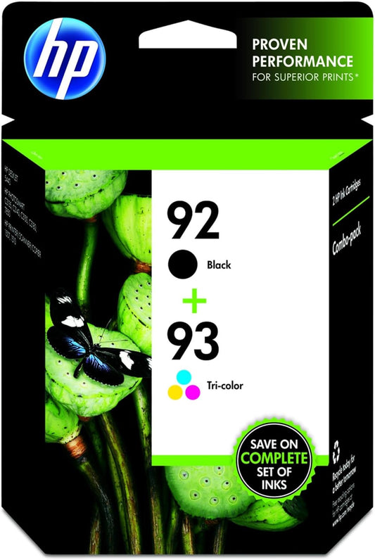 HP C9513FN#140 92/93 Black & Tri-Color Ink Cartridges