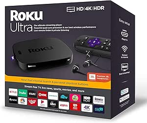Roku 4670RW Ultra 4K HDR Streaming Media Player JBL