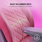 Razer RZ38-03720200-R3U1 Enki Gaming Chair - Pink Lumbar Support