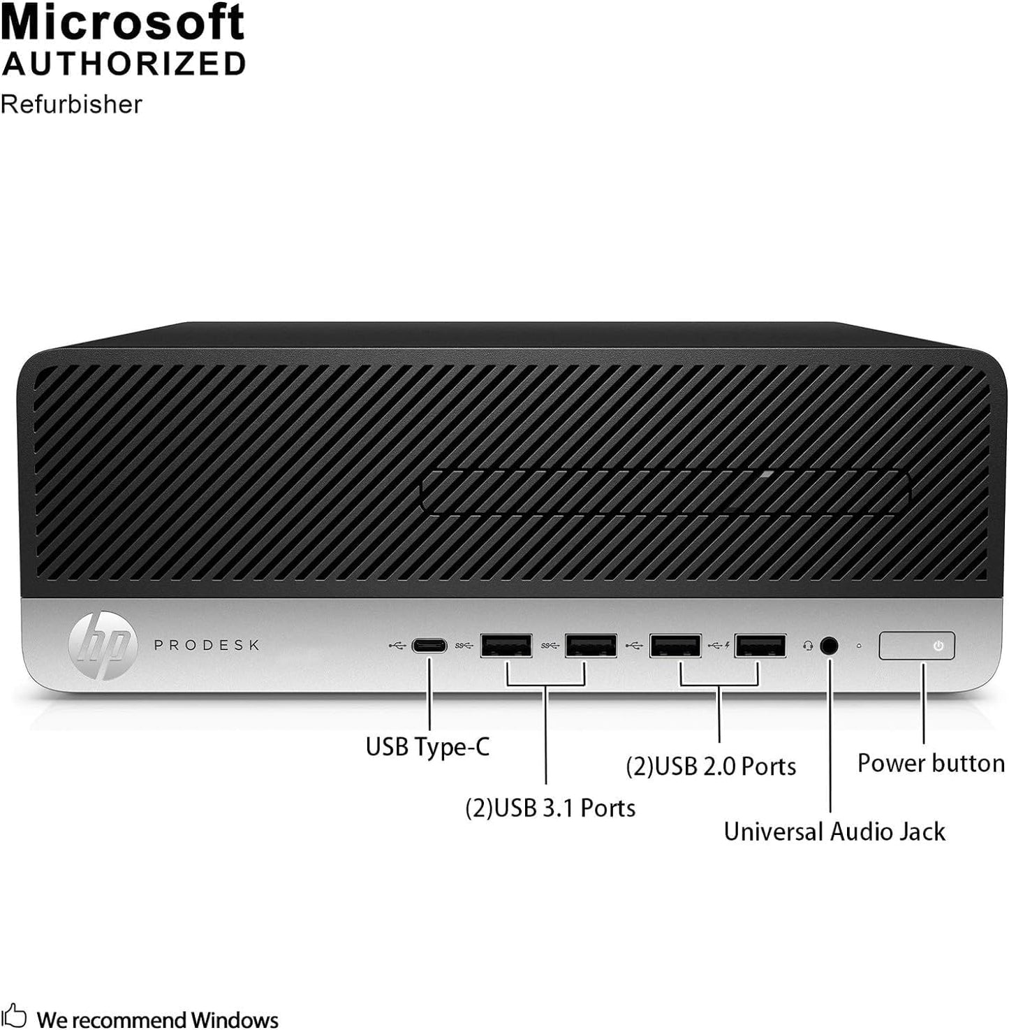 HP HP EliteDesk 800 G3 ProDesk 600 G3 Desktop PC Set, Intel Quad i5-6500,16GB RAM