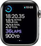 Apple Series 6 44mm GPS + Cellular Steel Watch (Renewed)