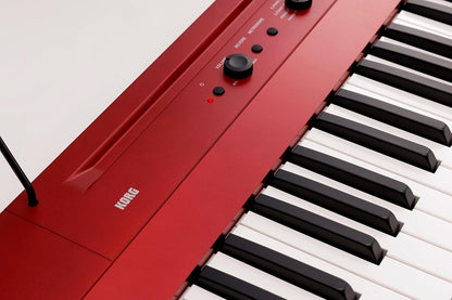 Korg L1MRED 88-Key Portable Digital Piano Red