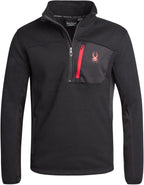 Spyder Sweater Quarter Zip Pullover Fleece Mock Neck