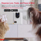 RCA PF147WH Smart Camera Treat Dispenser WiFi Pet