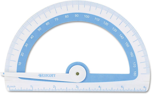 Westcott ACM14376 Soft Touch Protractor School Math Tool