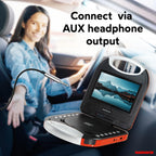 Magnavox MTFT750-RD 7-inch Portable DVD CD Player Red