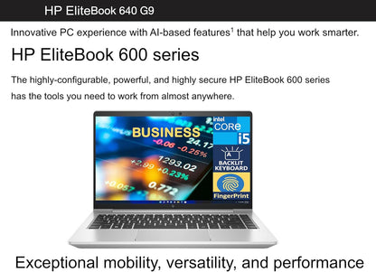 HP EliteBook 640 G9 i5 FHD Business Laptop