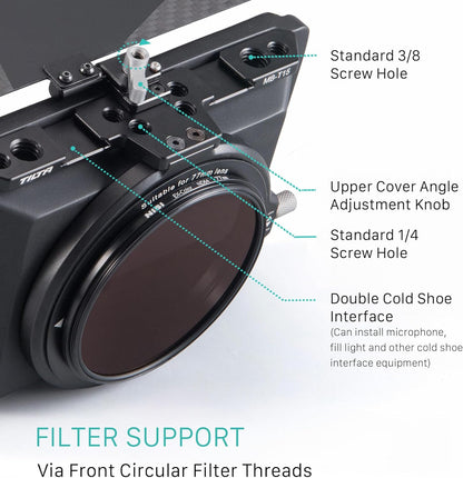 Tilta MB-T15 Mini Matte Box 15mm Rod Adapter