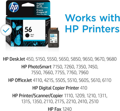 HP C6656AN#140 56 Black Original Ink Cartridge