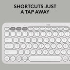 Logitech 920-011776 Pebble Keys 2 K380s Bluetooth Keyboard - White