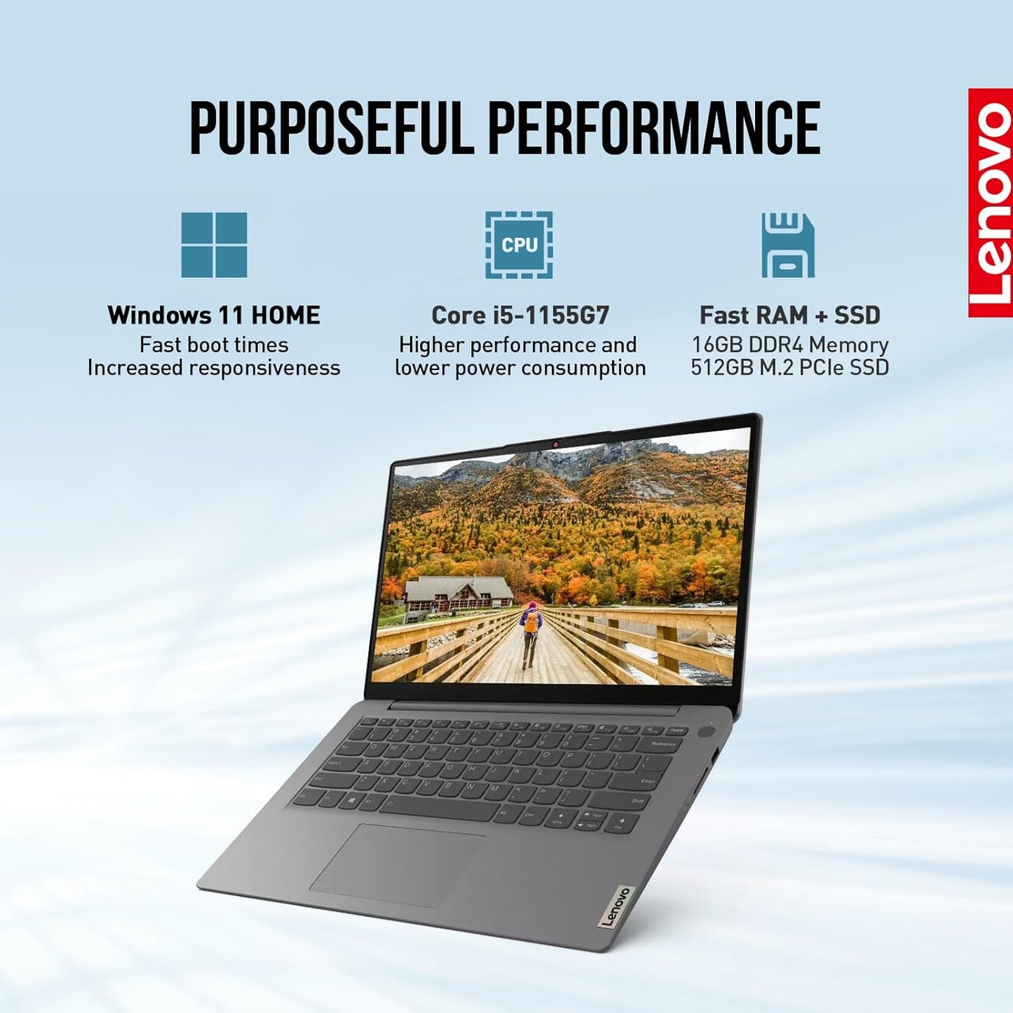 Lenovo IdeaPad 3i 14" FHD Student Business Laptop