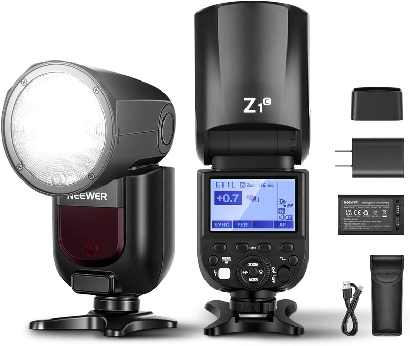 Neewer Z1-C TTL Round Head Flash for Canon — main product image