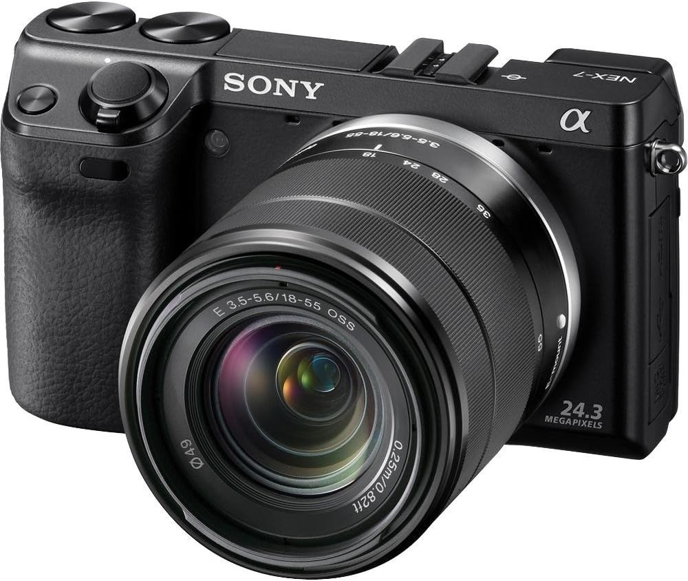 Sony NEX7K/B 24.3MP Mirrorless Camera with 18-55mm Lens
