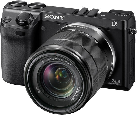 Sony NEX7K/B 24.3MP Mirrorless Camera with 18-55mm Lens