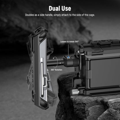 Neewer 10102588 2-in-1 Rotatable Camera Cage Handle