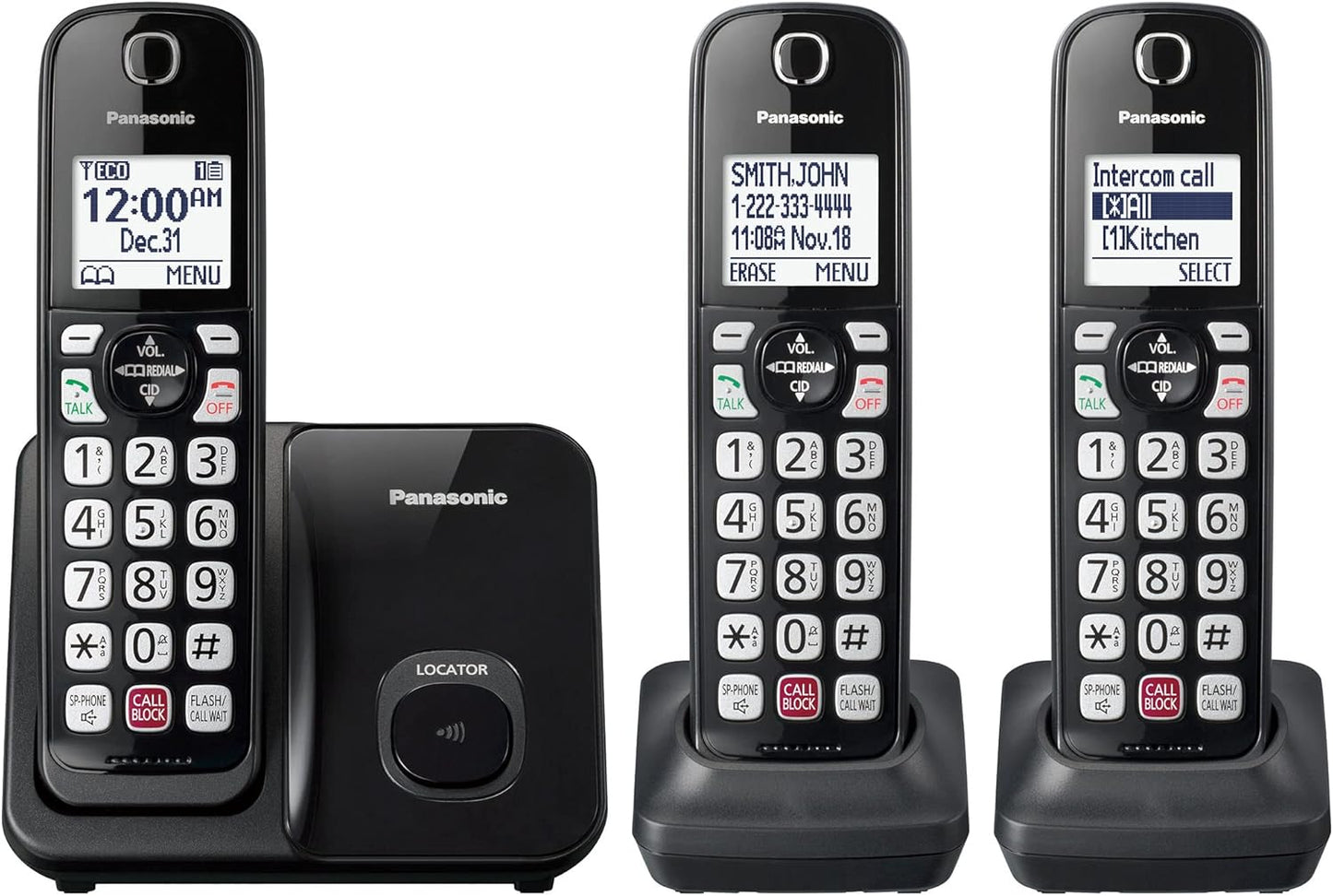 Panasonic KX-TGD813B Cordless Phone Advanced Call Block
