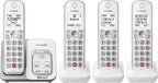 Panasonic KX-TGD864W Cordless Phone Answering Machine 4-Handset