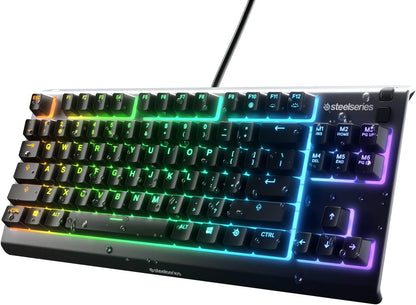 SteelSeries Apex 3 TKL RGB Gaming Keyboard (Renewed)