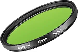 Neewer 10089878 58mm Green Lens Filter DSLR Camera
