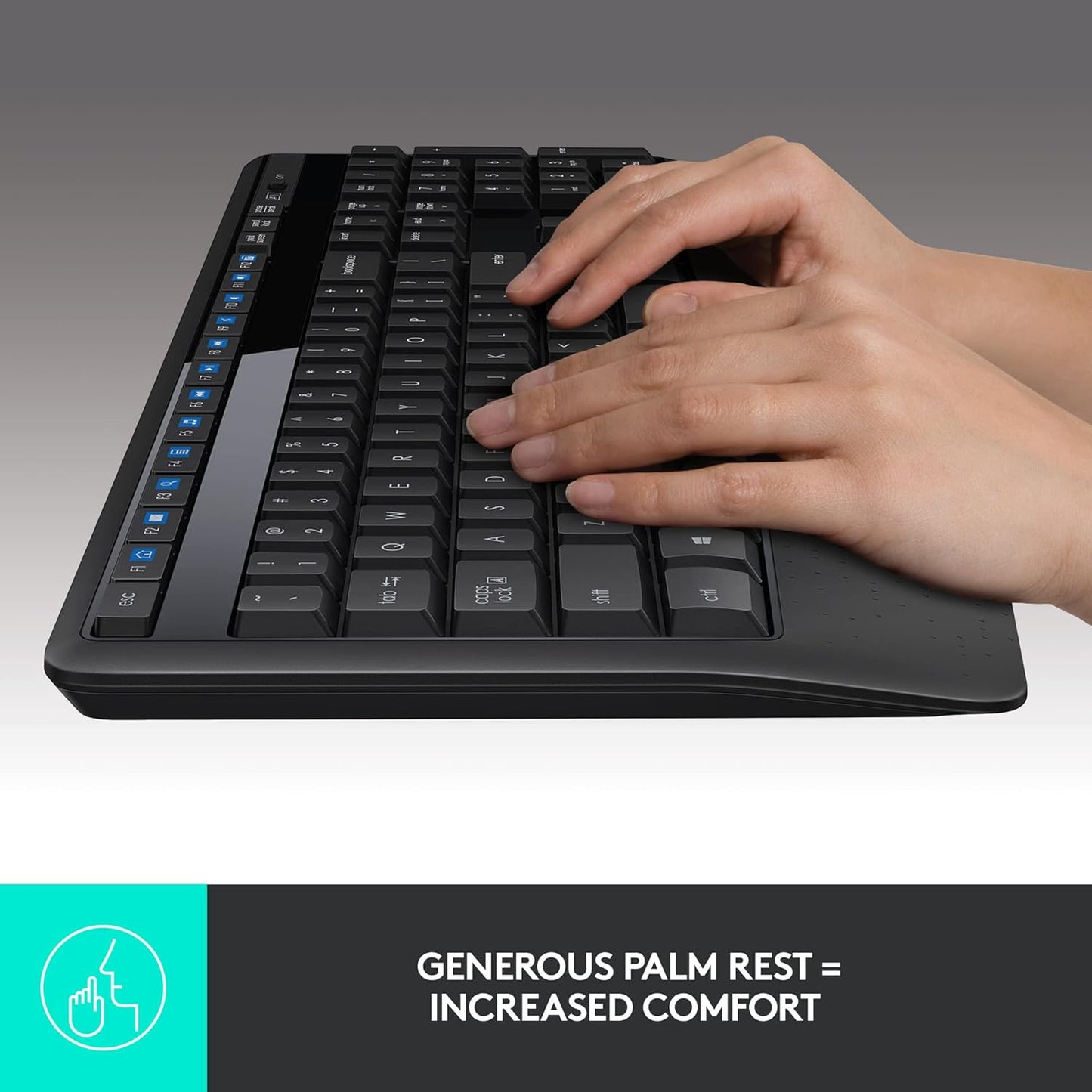 Logitech MK345 Wireless Keyboard and Mouse Renewed Combo