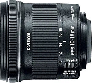 Canon 9519B002 EF-S 10-18mm Wide-Angle Lens (Renewed)