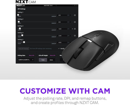 NZXT MS-101NB-01 Lift Elite Wireless Gaming Mouse