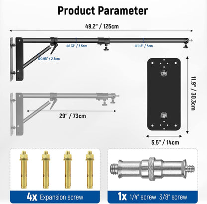 Neewer WB-1250-1 Wall Mounting Triangle Boom Arm