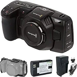 Blackmagic Design 4K Pocket Cinema Camera - Raw Recording, HDR Sensor